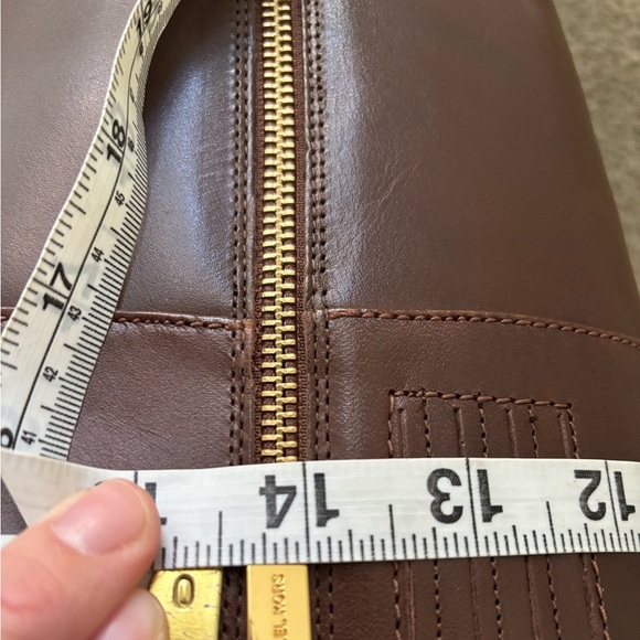 6.5 Michael Kors Fulton Harness BrownLeather Riding Boots - Picture 6 of 7